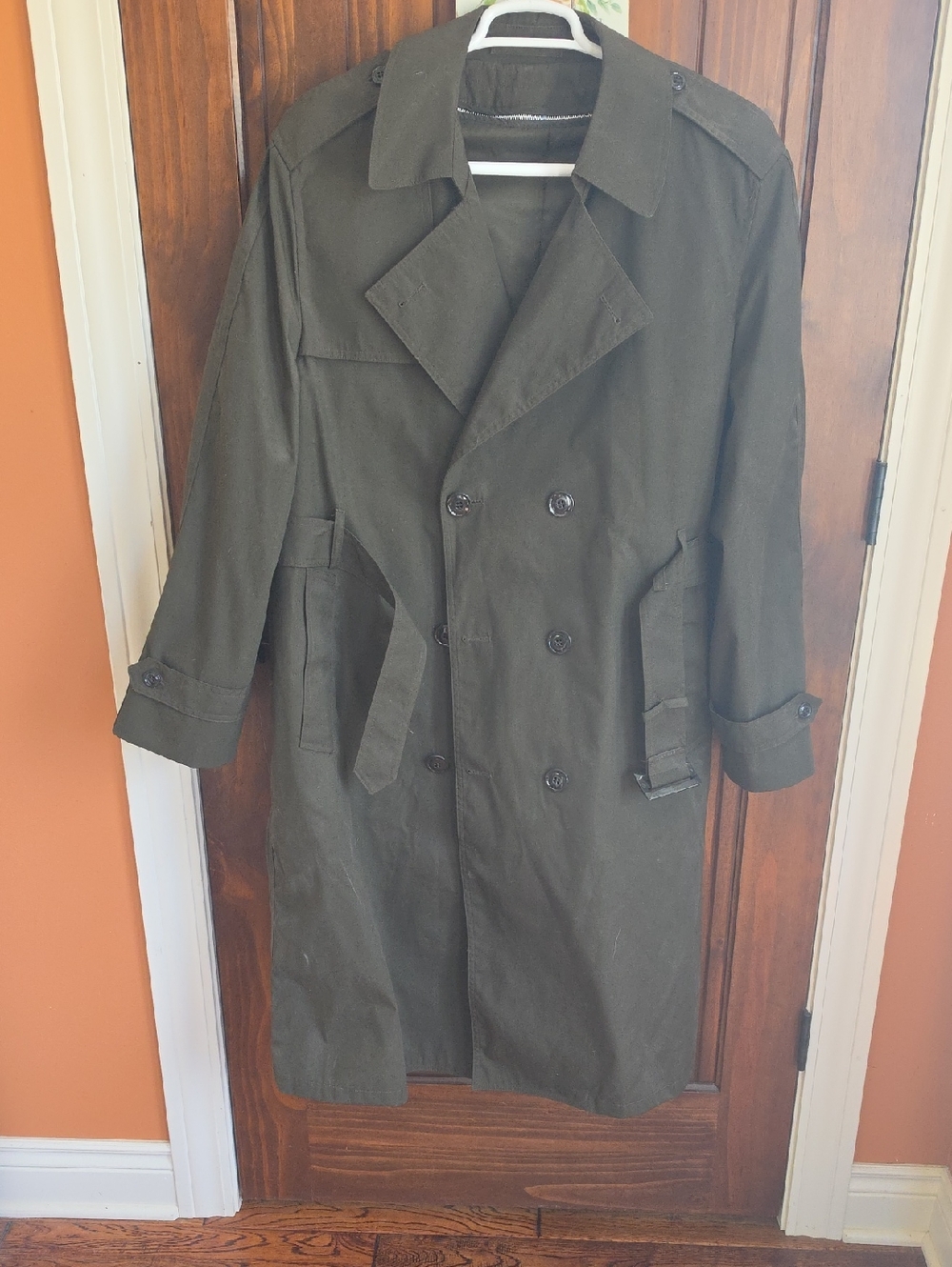 Army Green Service Uniform All-Weather Overcoat 44R